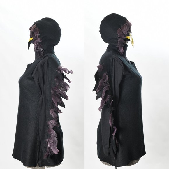 Black Bird Small Tunic Dress Halloween Costume - Picture 4 of 10